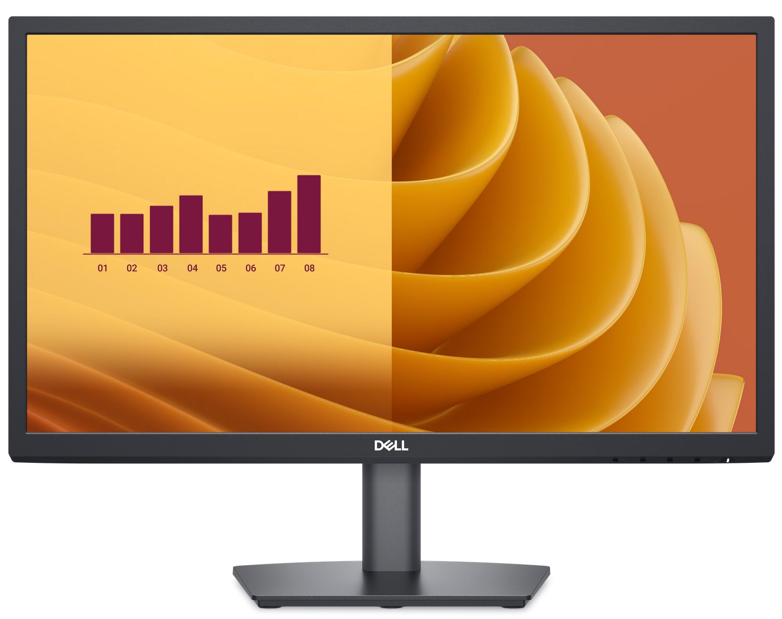 DELL E2225HS 21,5" VA FHD, 16:9, 250cd/m2, 75Hz, 5ms, 3000:1, VGA, HDMI, DP, čierna, 3Yr