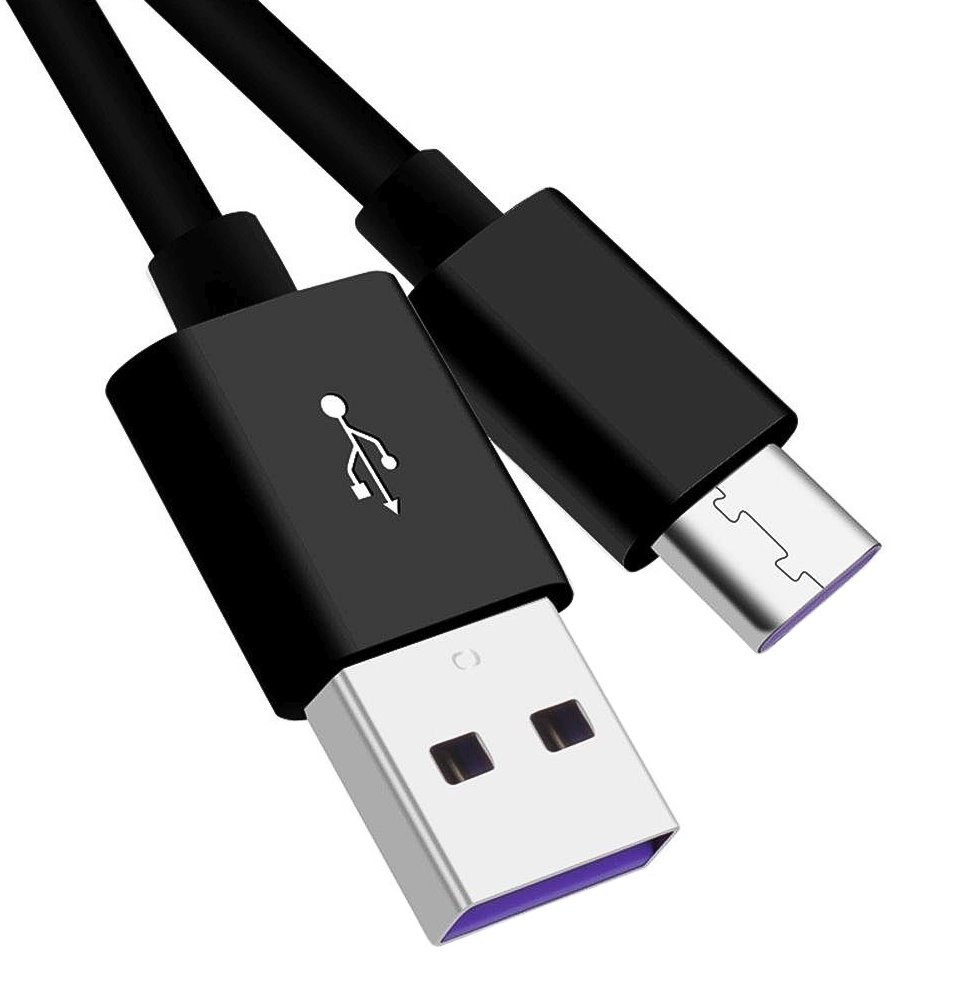 PremiumCord kábel USB-C/M - USB 2.0 A/M, Super fast charging 5A, black, 1m