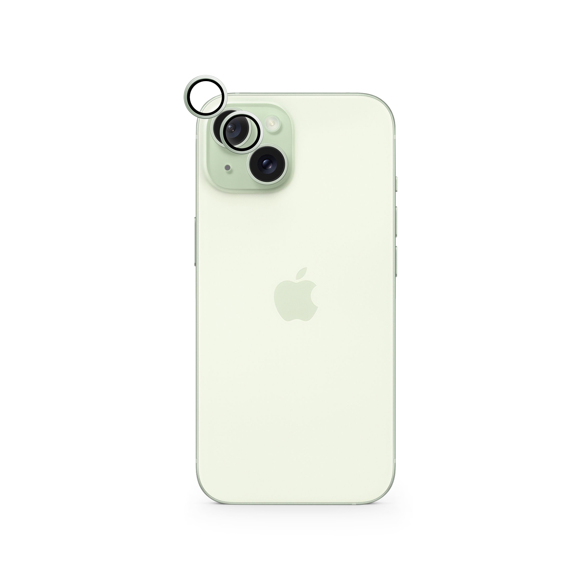Epico Aluminium Lens Protector for Apple iPhone 15 / 15 Plus - zelená
