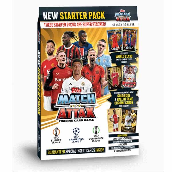 Futbalové karty Topps Match Attax TCG 2024 25 UCC Starter Pack