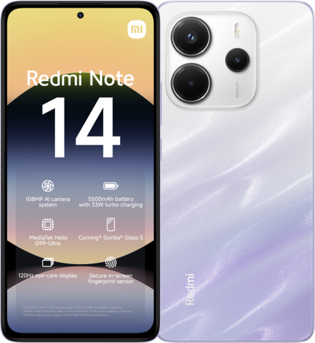 Xiaomi Redmi Note 14/ 6GB/ 128GB/ Mist Purple