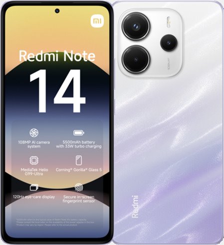 Xiaomi Redmi Note 14/ 8GB/ 256GB/ Mist Purple