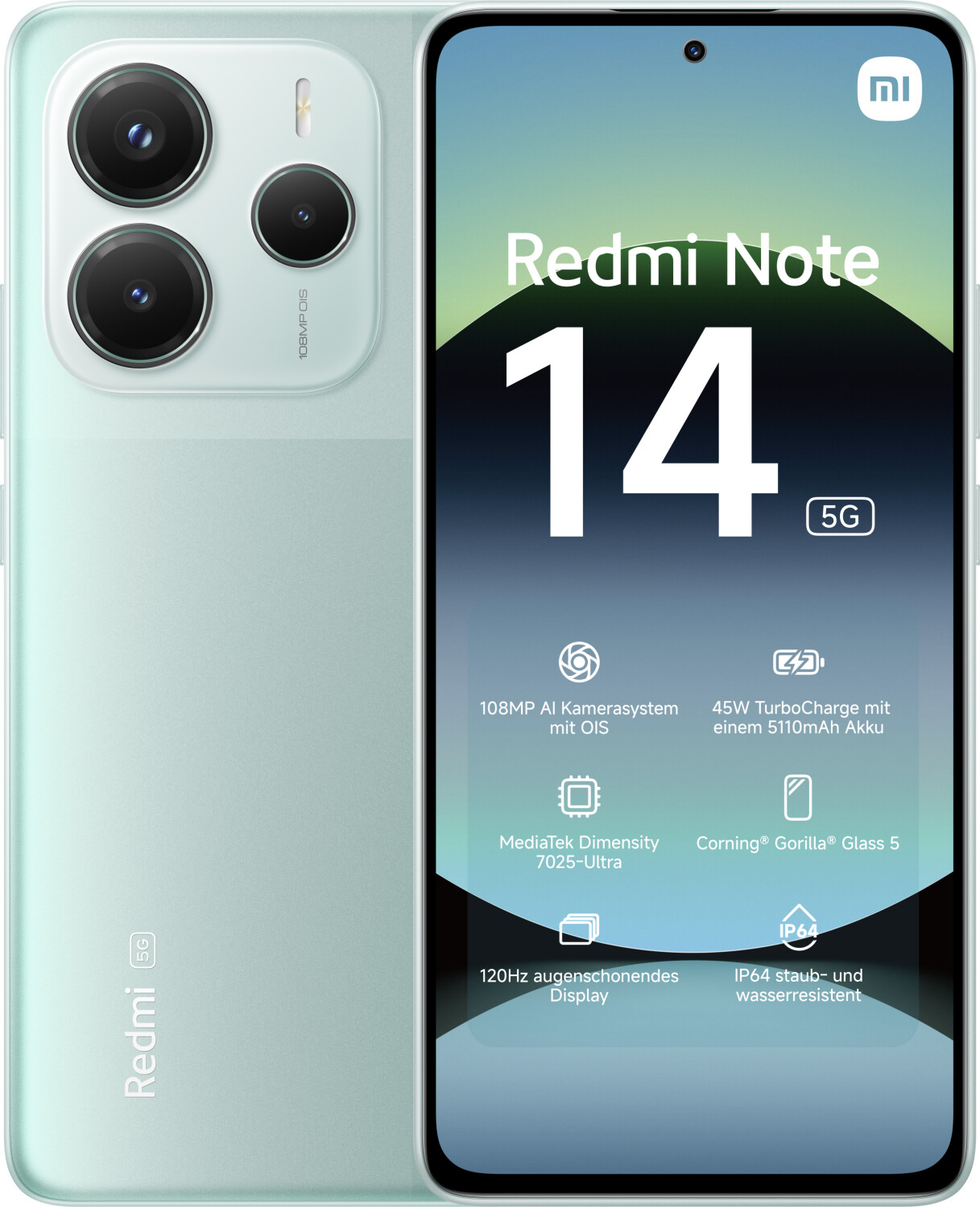Xiaomi Redmi Note 14 5G 8/256GB 6,67" Dual SIM Coral Green