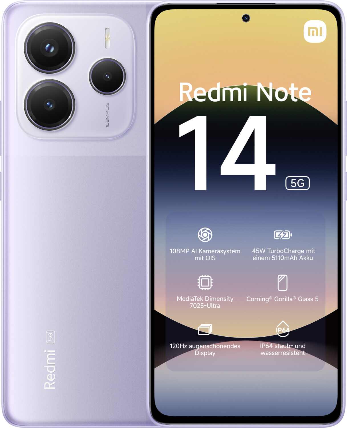 Xiaomi Redmi Note 14 5G/ 8GB/ 256GB/ Lavender Purple