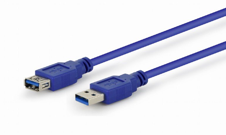 Kábel CABLEXPERT USB A-A 3m 3.0 predlžovací, modrý