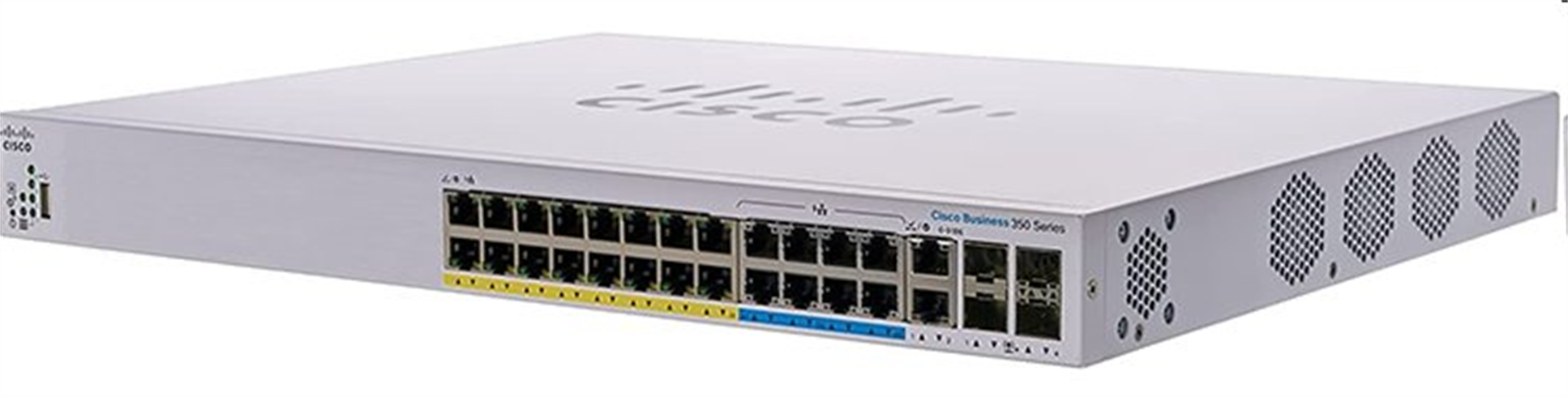 Cisco switch CBS350-24NGP-4X-EU (16xGbE,8x5GbE,2x10GbE/SFP+ combo,2xSFP+,48xPoE+,8xPoE++,375W) - REFRESH