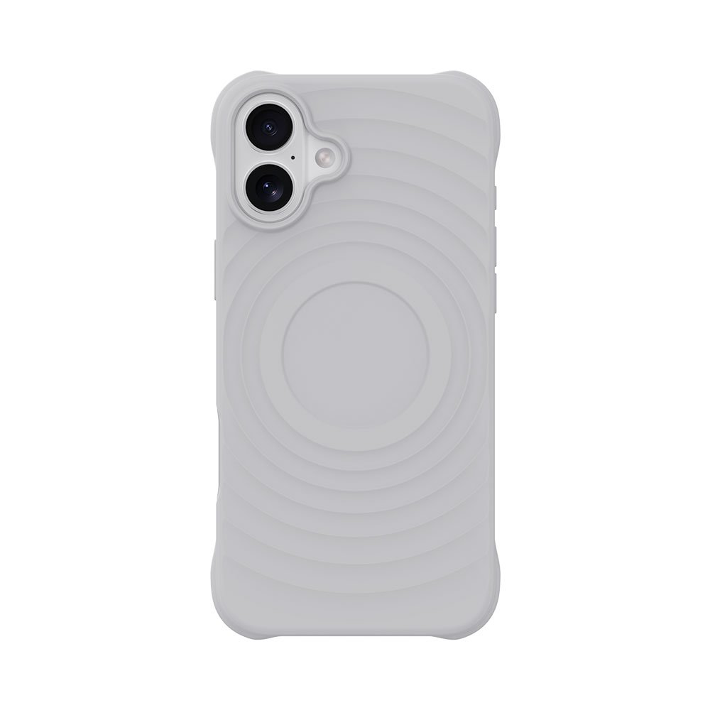 Devia kryt Ripple Magnetic Shockproof TPU Case pre iPhone 16 - White