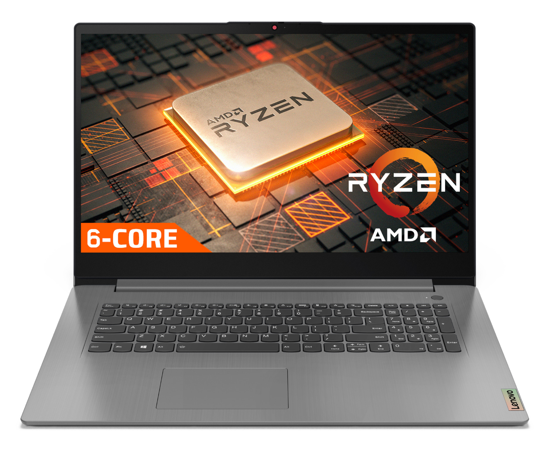 Lenovo IdeaPad 3 17ALC6 Ryzen5 5500U 12GB 512GB-SSD 17.3"FHD IPS 300nits AG IntegRadeon Win11Home Grey