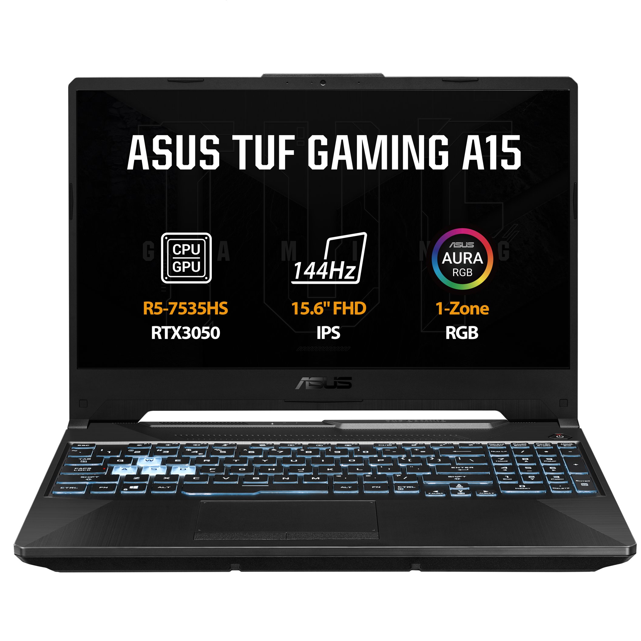 ASUS TUF Gaming A15/R5-7535HS/16GB/1TB SSD/RTX3050/15,6" FHD/no OS/Graphite Black