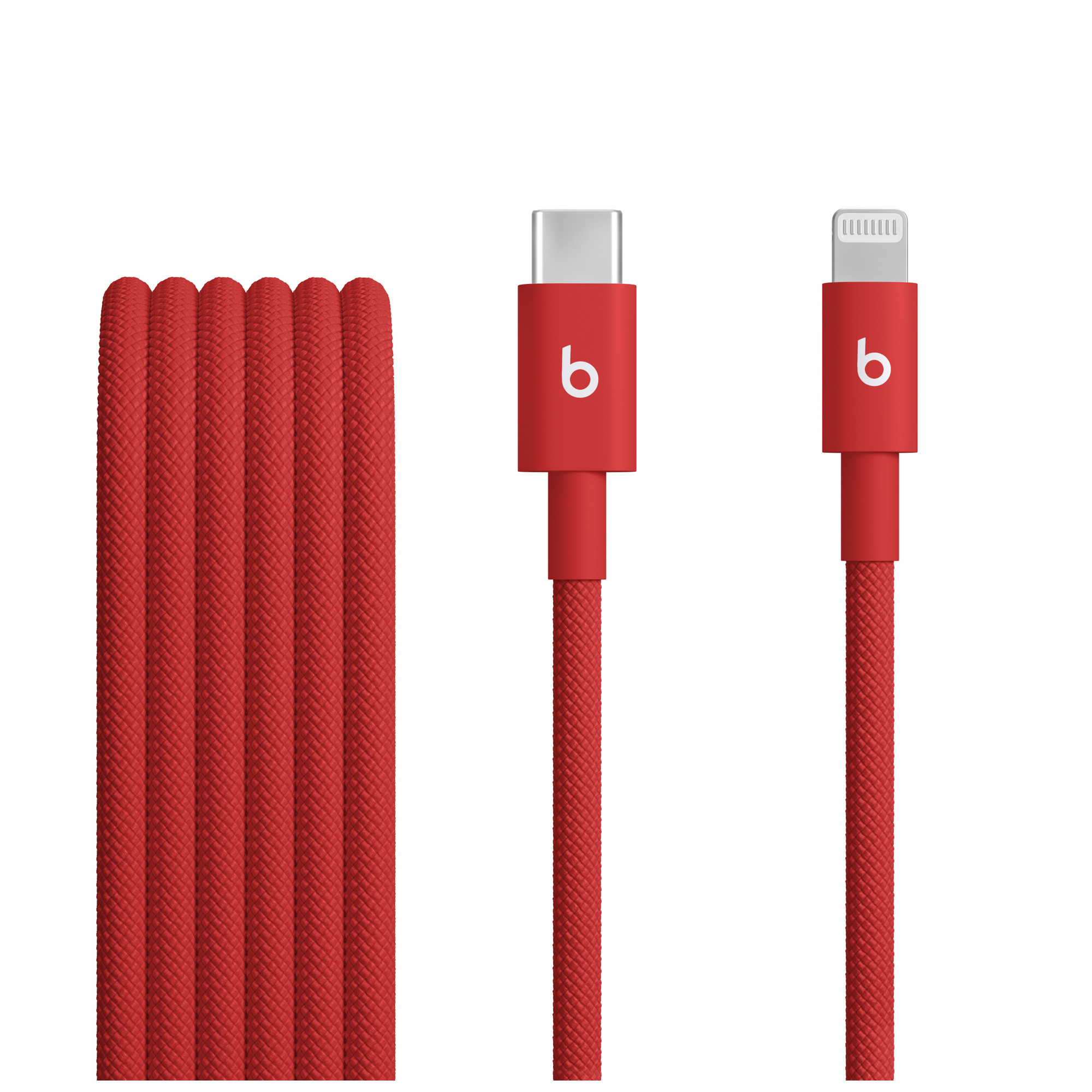 Beats USB-C/ Lightning Woven Cable (1.5m)-Rapid Red