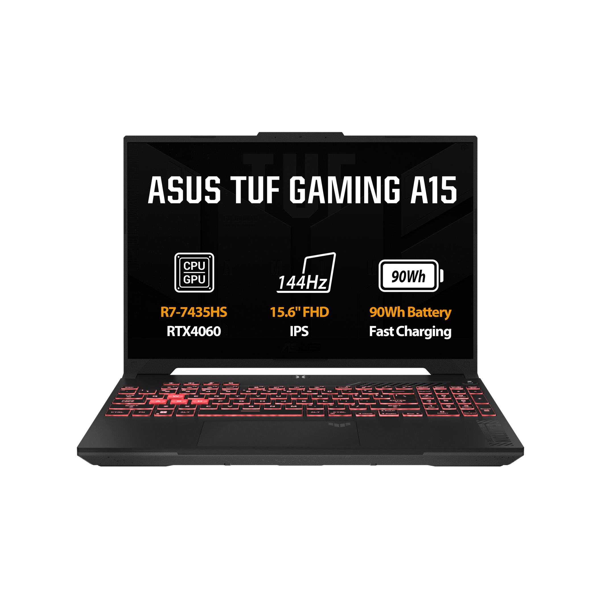 ASUS TUF Gaming A15/R7-7435HS/16GB/512GB SSD/RTX4060/15,6" FHD/bez OS/Mecha Gray