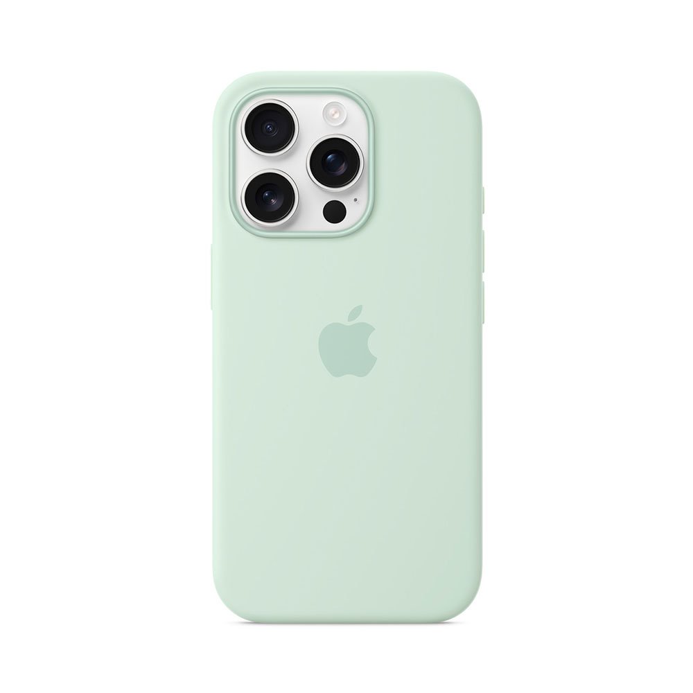 iPhone 16 Pro Silicone Case with MS - Aquamarine