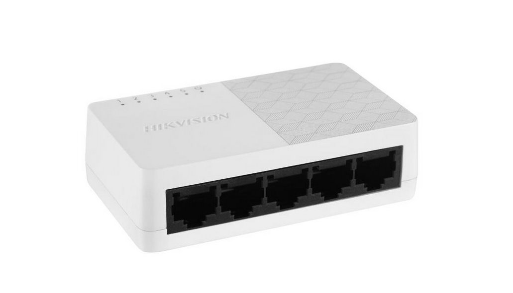 Hikvision DS-3E0505D-O, 5 portovy switch 10 100 1000Mbps