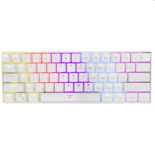 White Shark Mechanical gaming keyboard SHINOBI, US, red switch, white