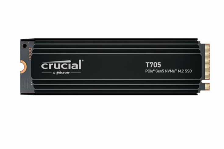 Crucial SSD T705 4TB M.2 NVMe Gen5 HeatSink 14100/12600 MBps