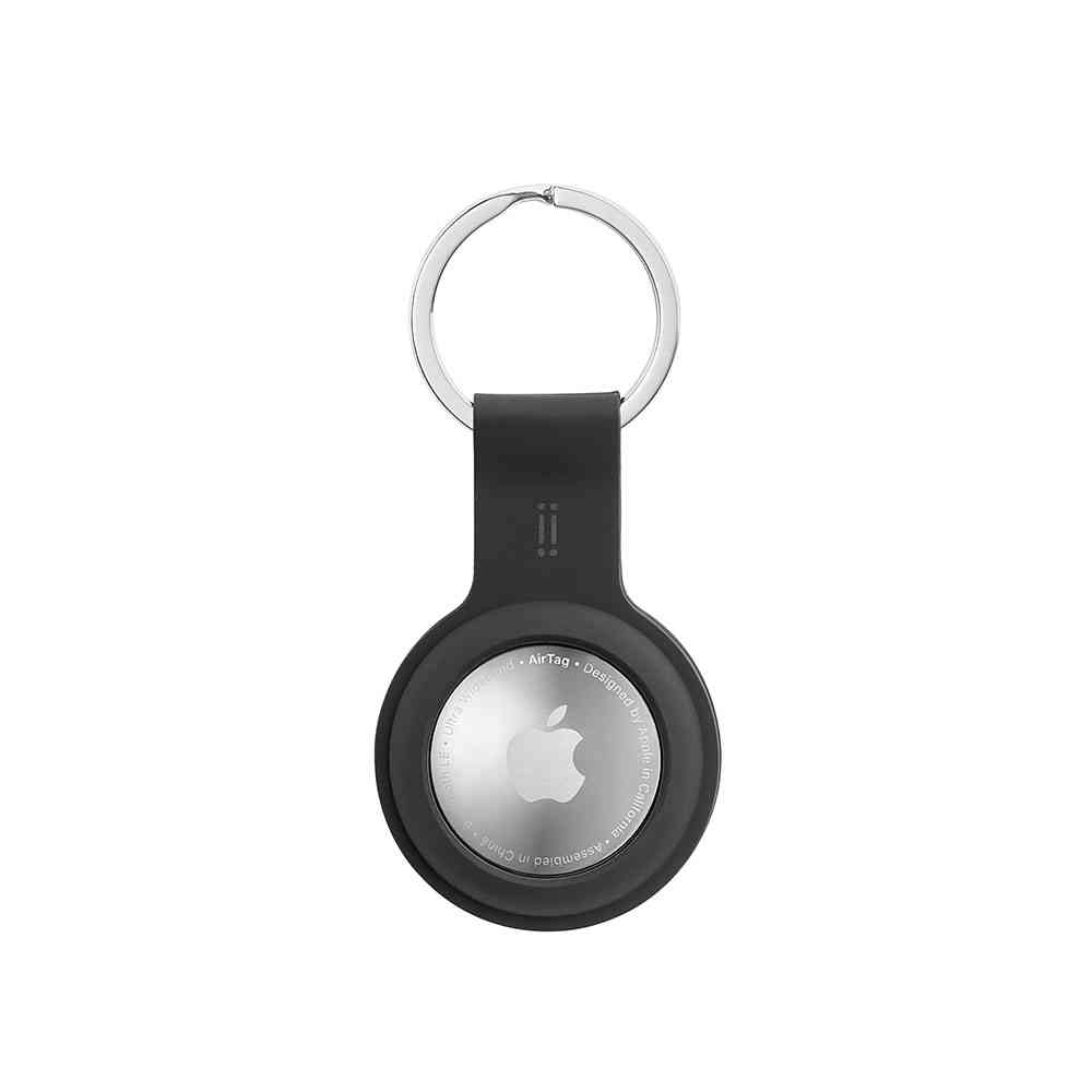 Aiino - GiGiTag Silicon holder with keychain for AirTag - Black *Rozbalený*