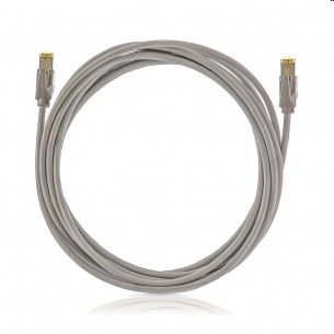 KELine patch kábel Cat5E, FTP, LSOH - 1,5m, šedý