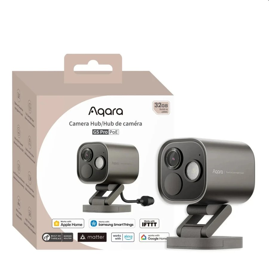 Aqara Smart Home Hub (Riadiaca jednotka) s Kamerou G5 Pro, čierny