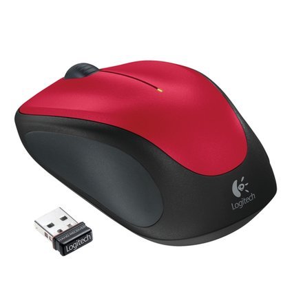 Logitech M235 bezdrôtová myš - červená