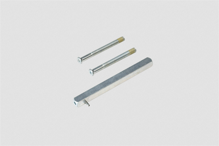2N® Fortis Handle - Sada čtyřhranu se šrouby, 7mm, 102 - 110mm