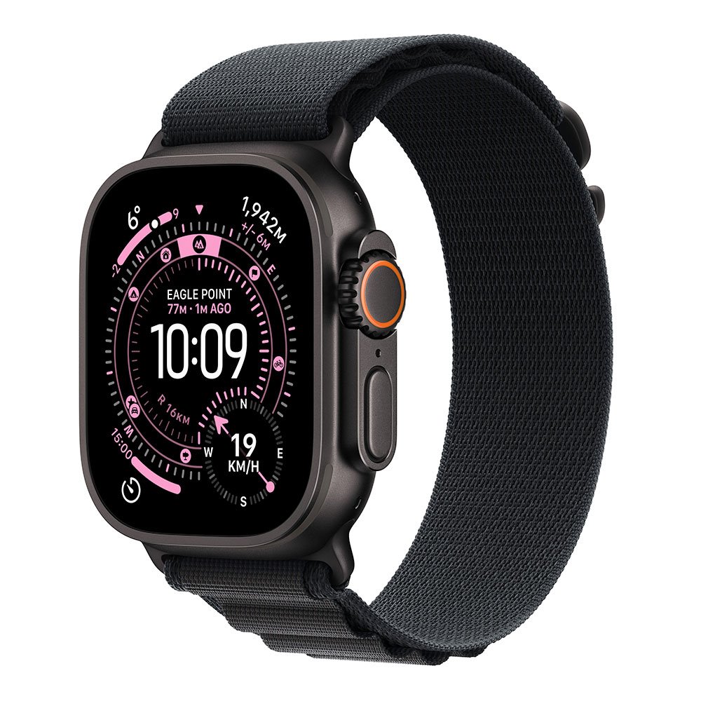 Apple Watch Ultra 3 GPS + Cellular 49mm Čierny titán s čiernym alpským ťahom - L