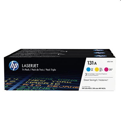 HP 131A, CMY tri pack toner pre HP LaserJet Pro 200, M251n/nw, M276n/nw, 3x 1800 strán