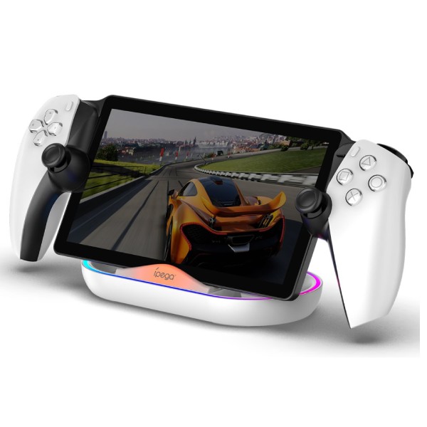 iPega P5P02 Charger Dock s RGB pro Playstation Portal Remote Player White