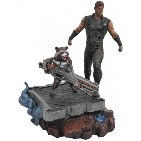 Marvel Premier Avengers 3 Thor & Rocket Statue