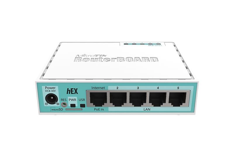 MIKROTIK RouterBOARD hEX + L4 (880MHz, 256 MB RAM, 5xGLAN switch, plastic case, zdroj)