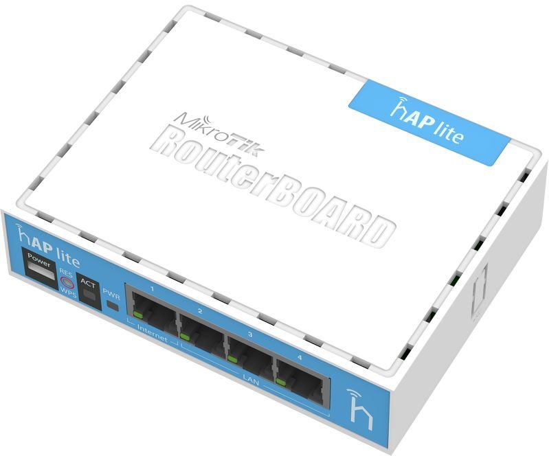 MIKROTIK RouterBOARD hAP  941-2nD + L4 (650MHz; 32MB RAM, 4xLAN switch, 1x 2,4GHz plastic case, zdroj)