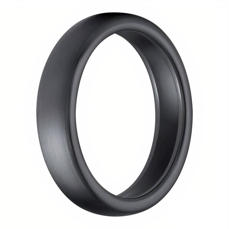 CARNEO PAY RING BRUSHED payment ring s brúseným povrchom čierny, v.11