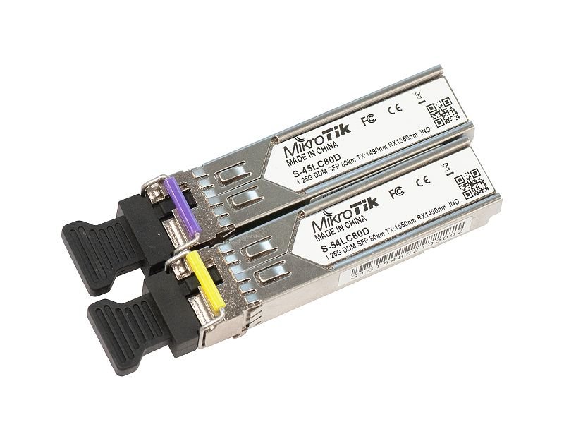 MikroTik Pár SingleMode SFP modulov 1.25G (80km)