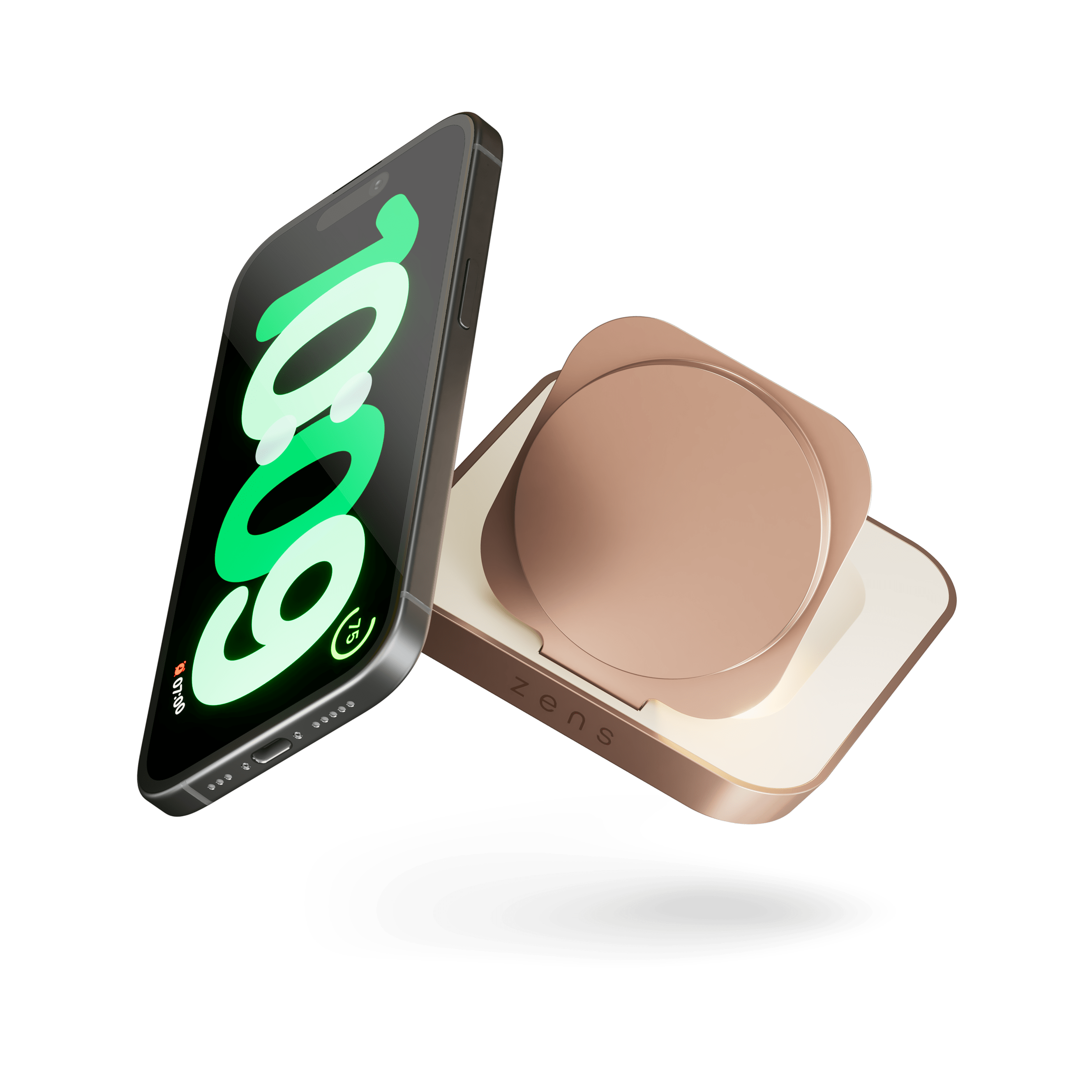 ZENS Magnetic Nightstand Charger Copper *Rozbalený*