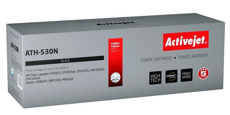Toner ActiveJet pre HP CC530A (Canon CRG718B) Black no.304A (ATH-530N) 3500str.