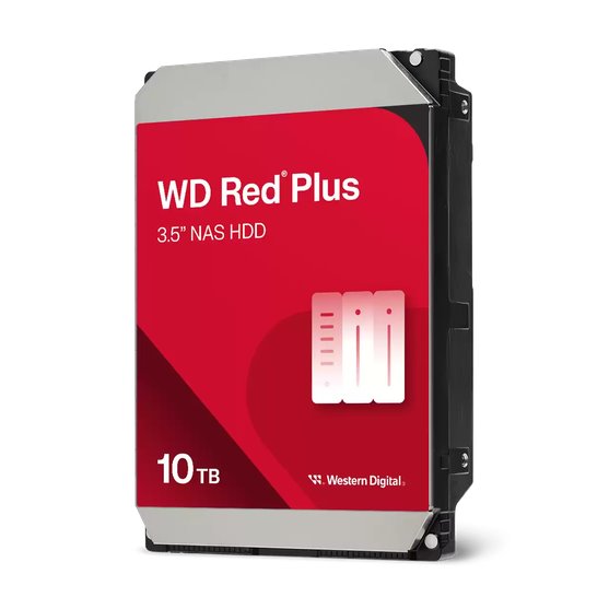 WD Red Plus NAS HDD 10TB SATA