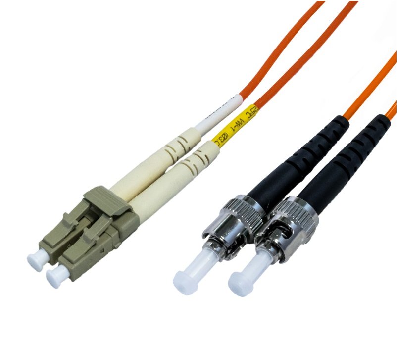 Optický duplex patch kábel 50/125, OM2, LC/ST, 10m