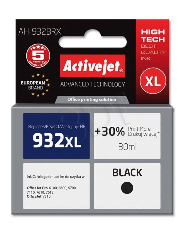 Atrament ActiveJet pre HP CN053AE (no.932XL) Black 30ml