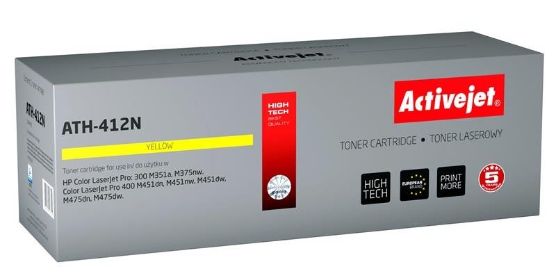 Toner ActiveJet pre HP CE412A Yellow ATH-412N (HP CLJ Pro 300, 400) 2600str