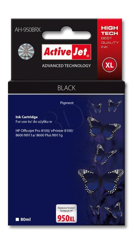 Atrament ActiveJet pre HP 950XL CN045 Black AH-950BRX 80ml