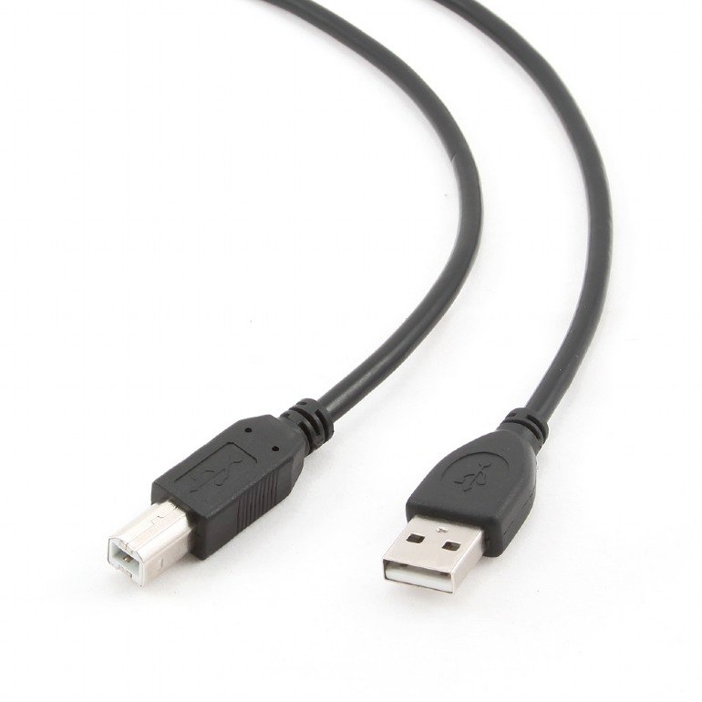 Kábel CABLEXPERT USB A-B 4,5m 2.0 HQ Black, pozlátené kontakty