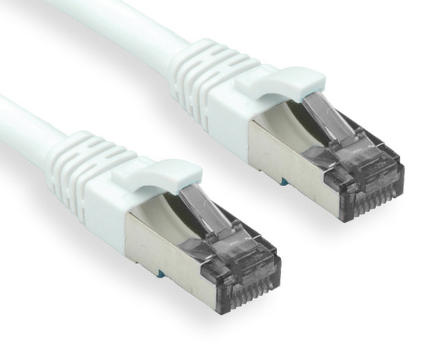OXnet patch kábel Cat6A, S/FTP (PiMF), LSOH - 5m, biely