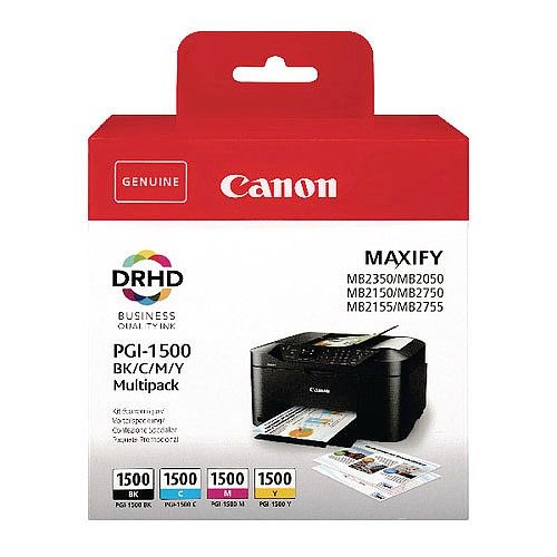 Canon cartridge PGI-1500 Bk/C/M/Y multipack - pre MAXIFY MB2150, MB2750