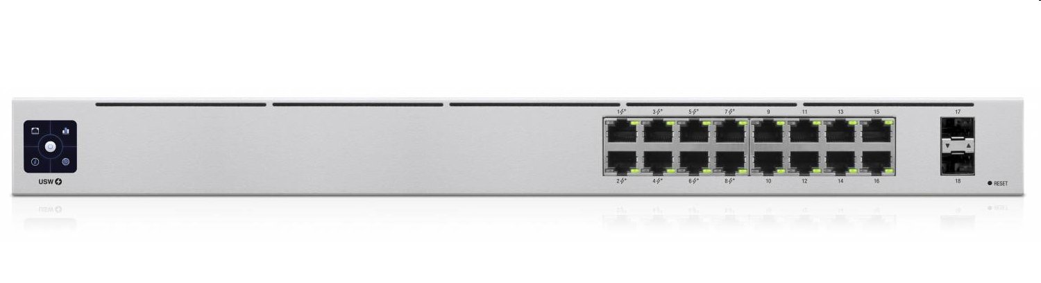 Ubiquiti UniFi switch Gen2 USW-16-POE 16x1000Mbps + 2x SFP   PoE/PoE+ Fanless (42W)