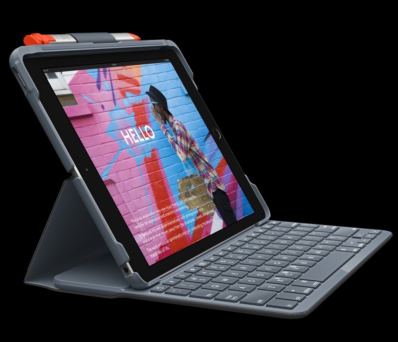 Logitech SLIM FOLIO pre iPad 7., 8. a 9.gen. - GRAPHITE - UK