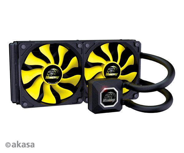 Venom A20 High Performance  240mm All in one Liquid Cooler with award winning PWM  Viper fans.
