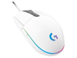 Myš Logitech Gaming G203 Lightsync biela