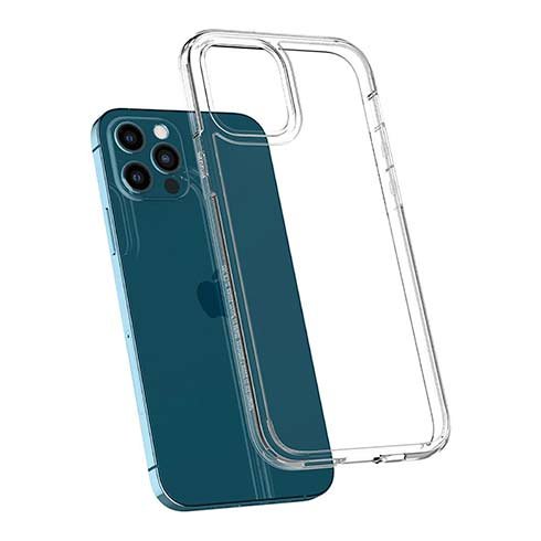 Spigen kryt Ultra Hybrid pre iPhone 12/12 Pro - Crystal Clear