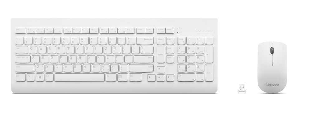 Lenovo 510 Wireless Combo Keyboard & Mouse (biela) - US English
