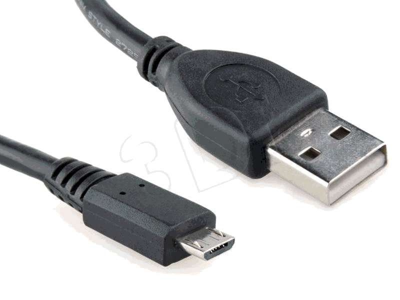 Kábel CABLEXPERT USB A Male/Micro B Male 2.0, 1m, Black High Quality