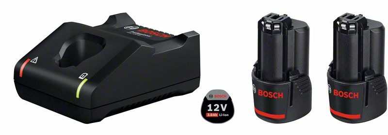 BOSCH Štartovacia sada GBA 12V 2× 3.0 Ah+ GAL 12V-40 UNI